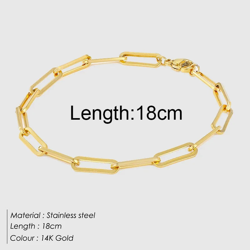 Gold Twist Cuban Chain Bracelet