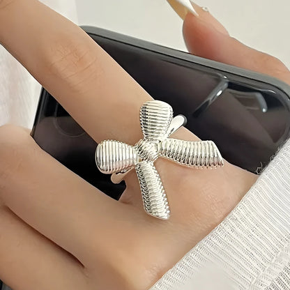 925 Sterling Silver Flower Lace Ring