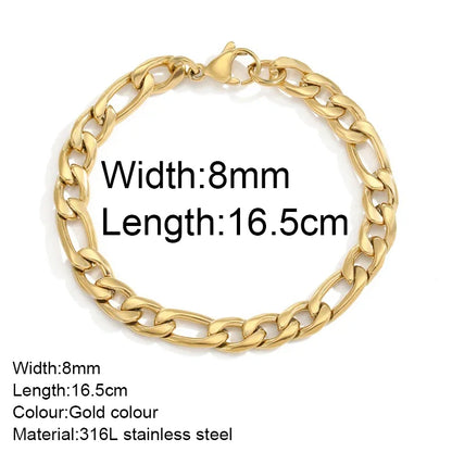 Gold Twist Cuban Chain Bracelet