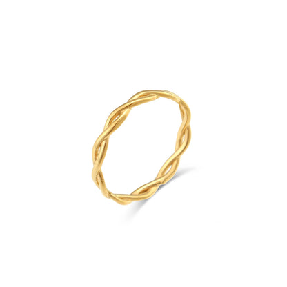 Minimalist 18K Gold Plated Waterproof Ring