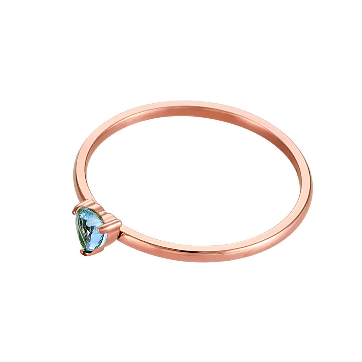 Peach Heart Zircon Ring Stainless SteelCJLX233276701AZPeach Heart Zircon Ring - Stainless Steel Jewelry